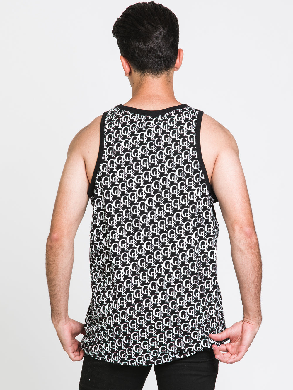 CROOKS & CASTLES LUX EMBROIDERED TANK  - CLEARANCE