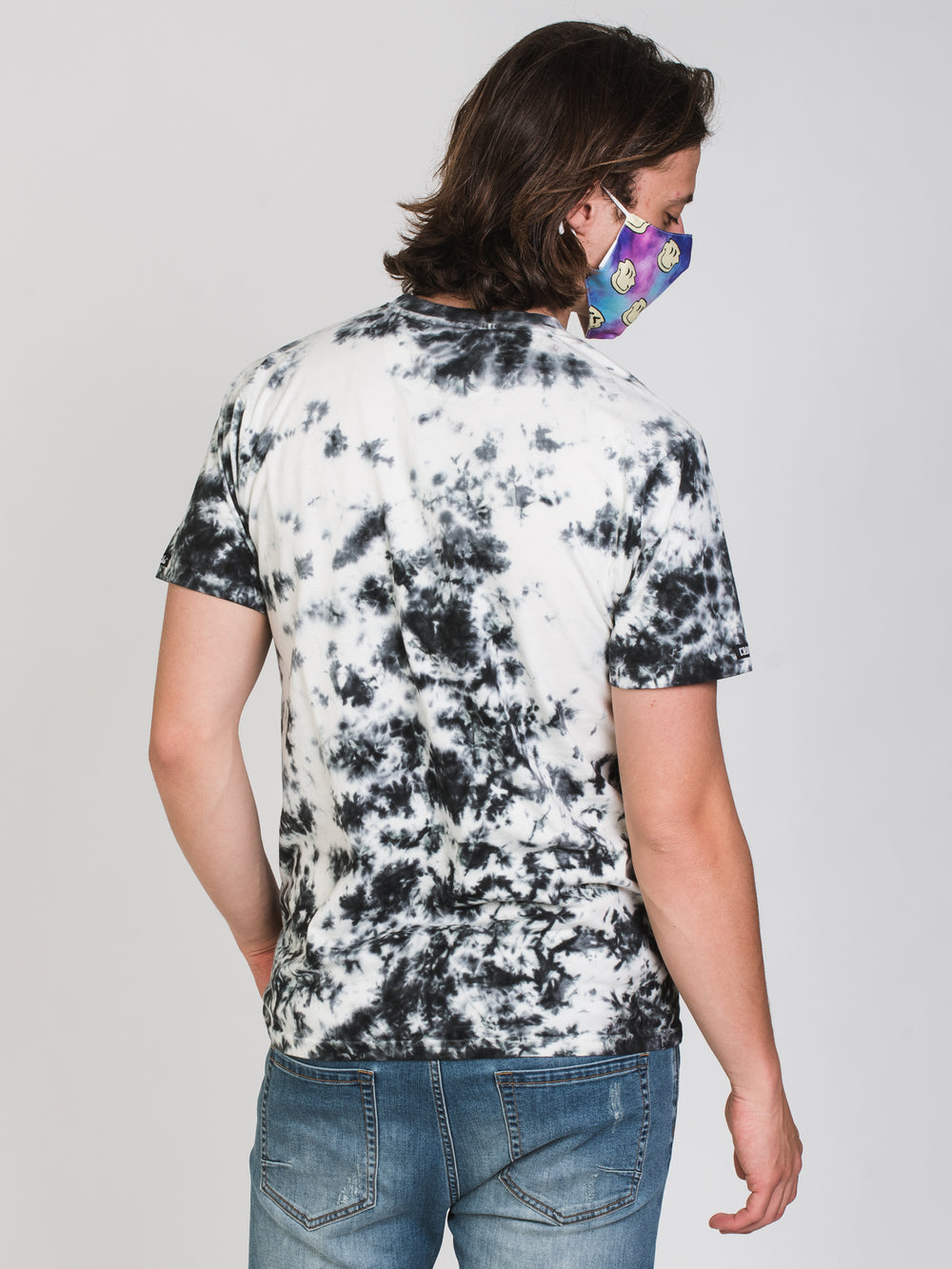 CROOKS & CASTLES C&C TIE DYE EMBROIDERED T-SHIRT - CLEARANCE