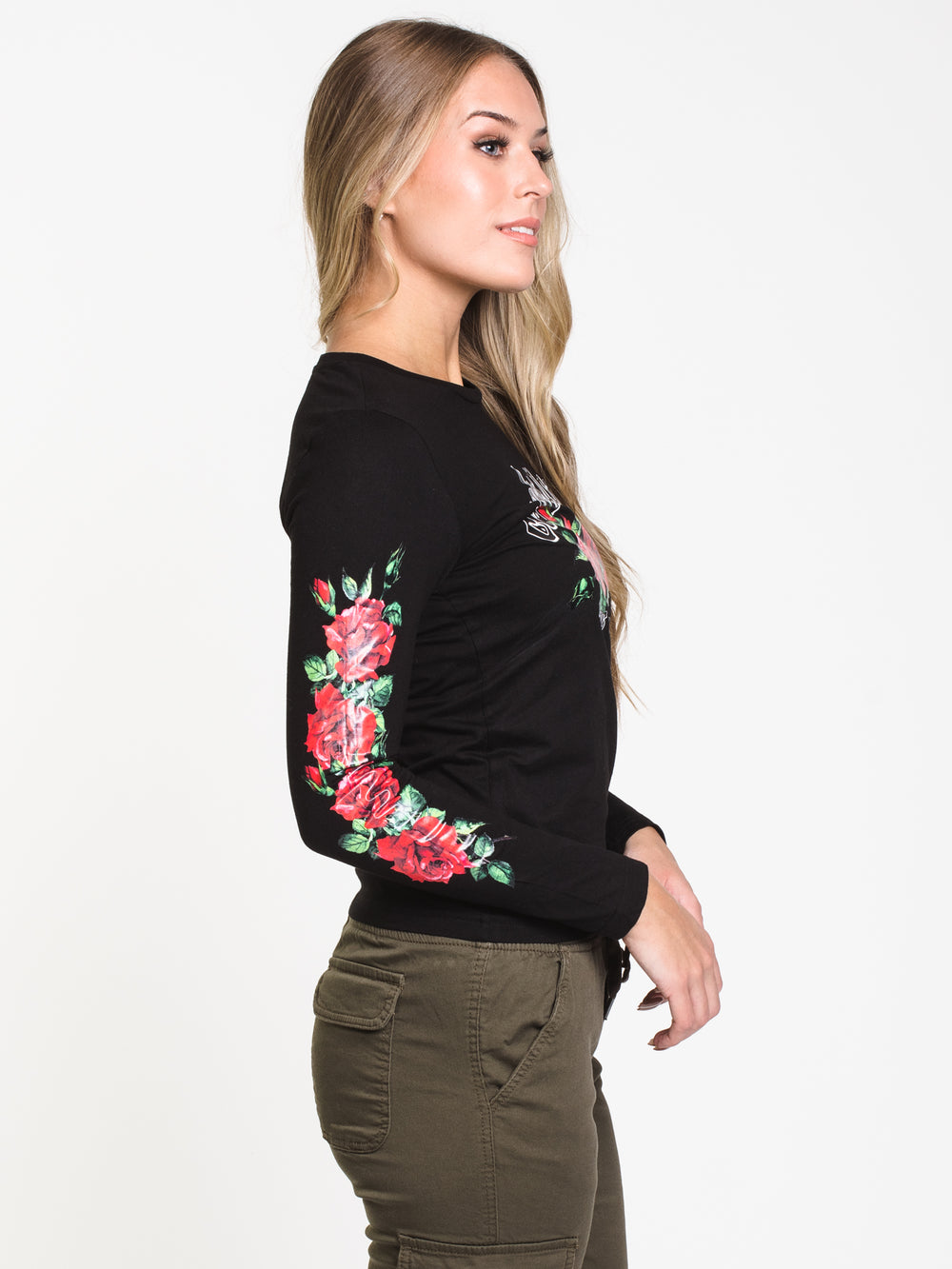 CROOKS & CASTLES ROSES RULING ELITE LONG SLEEVE TEE - CLEARANCE