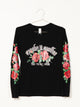 CROOKS & CASTLES CROOKS & CASTLES ROSES RULING ELITE LONG SLEEVE TEE - CLEARANCE - Boathouse