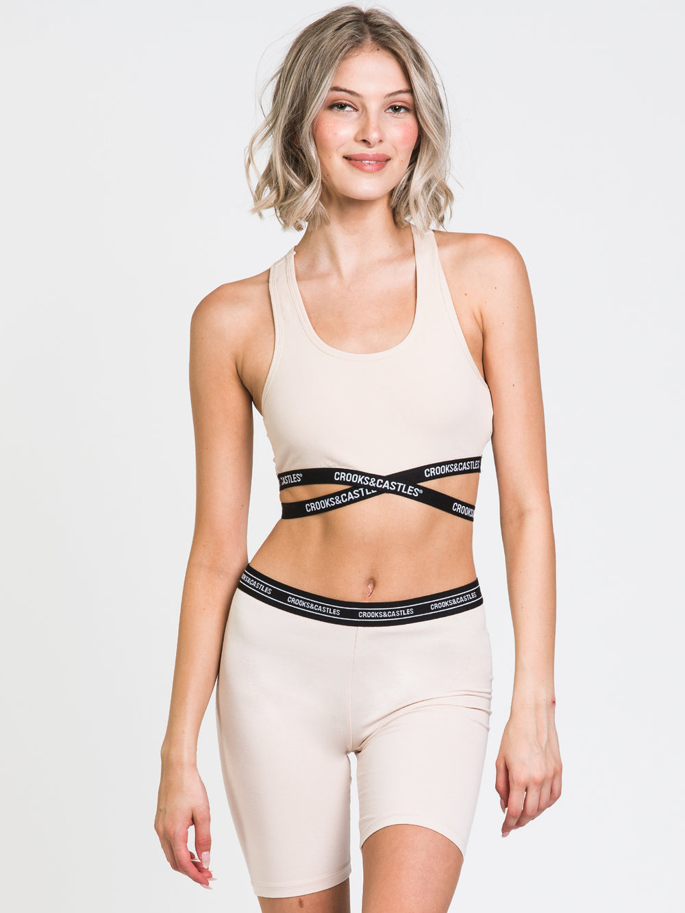 CROOKS & CASTLES CRISS CROSS BRA  - CLEARANCE