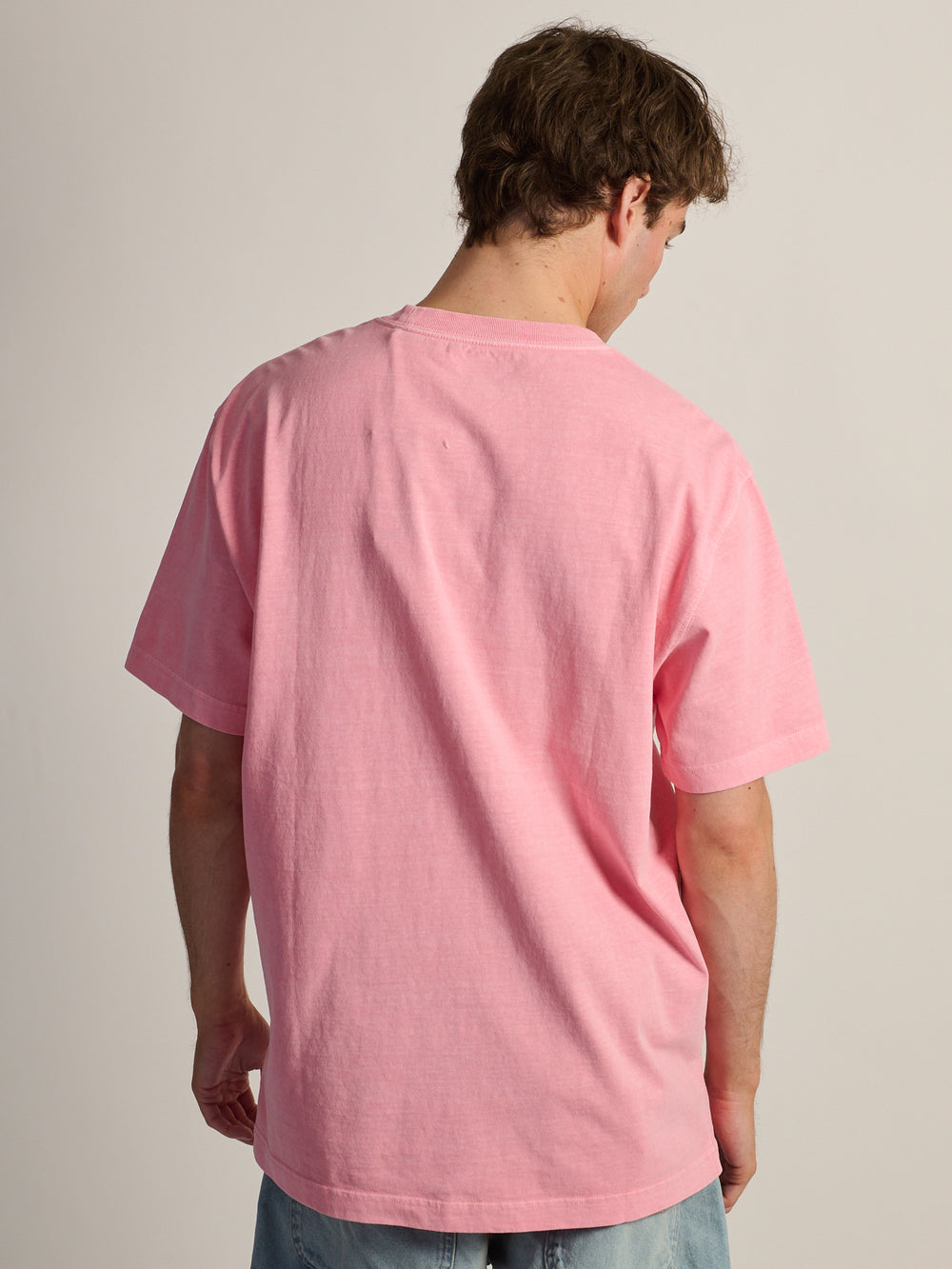 DICKIES HEAVYWEIGHT SHORT SLEEVE POCKET T-SHIRT - ORCHID