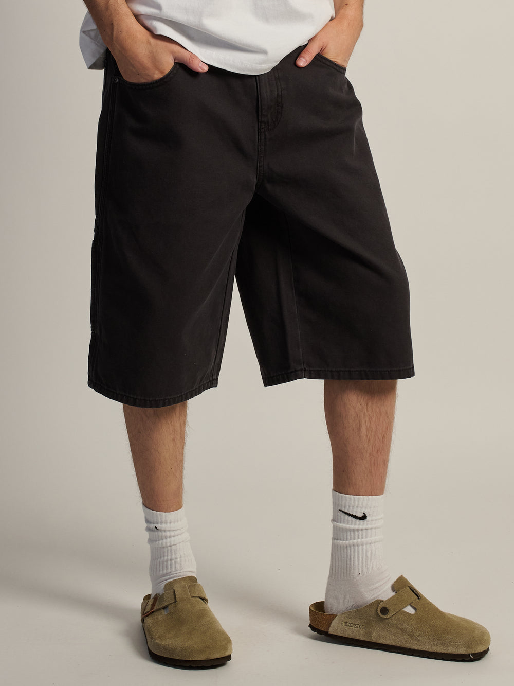 DICKIES DICKIES WORN-IN CARPENTER DUCK SHORT - Boathouse