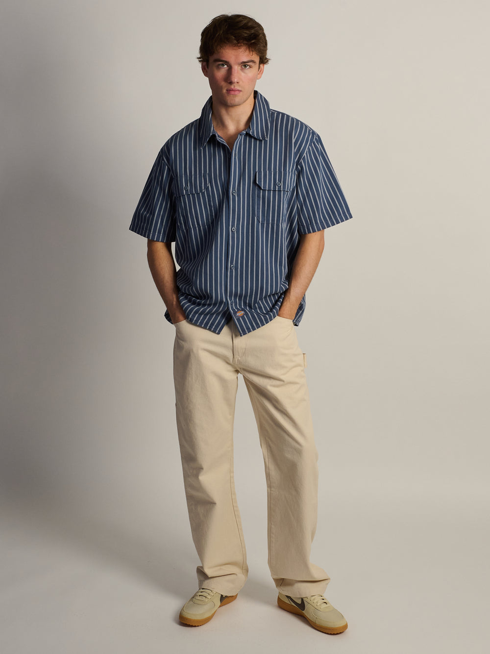 CHEMISE DE TRAVAIL À MANCHES COURTES USÉE DE DICKIES