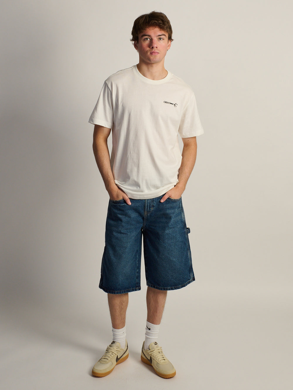 DICKIES - SHORT EN DENIM USÉ DE CHARPENTIER - VICKERY