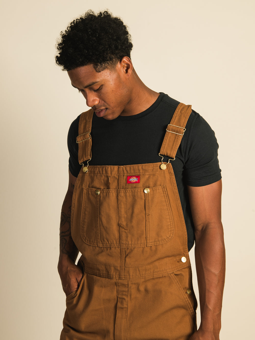 Dickies Women's Relaxed Fit Bib Overalls - Rinsed Brown Duck — Dave's New  York