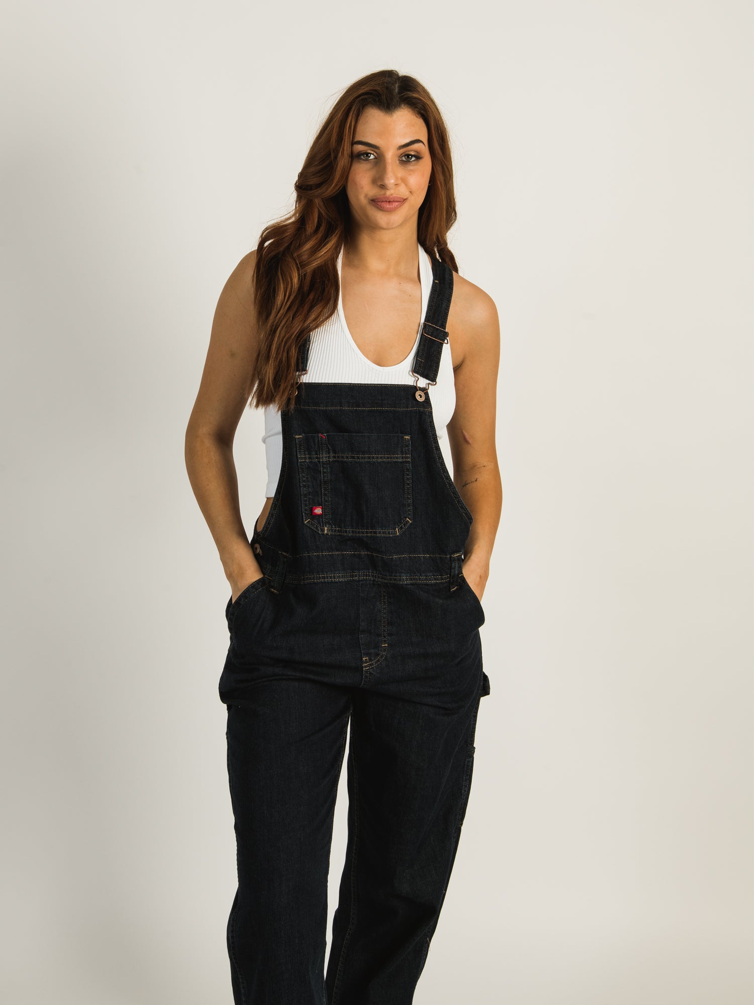 Dickies Relaxed Fit Women's Denim Overalls in 2023 | Fit women, Denim  overalls, Clothes design