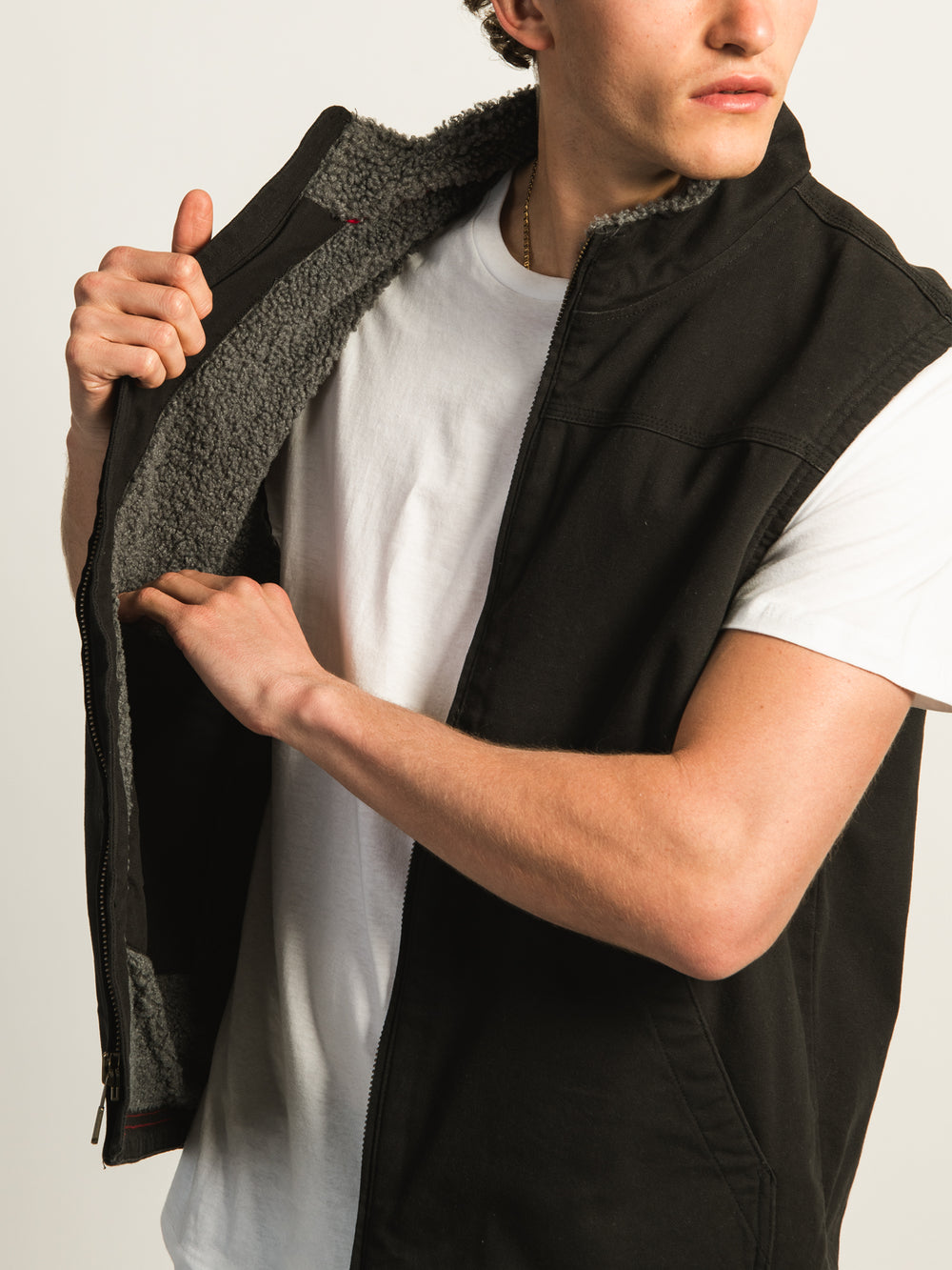 DICKIES MENS DUCK FLC LINED VEST