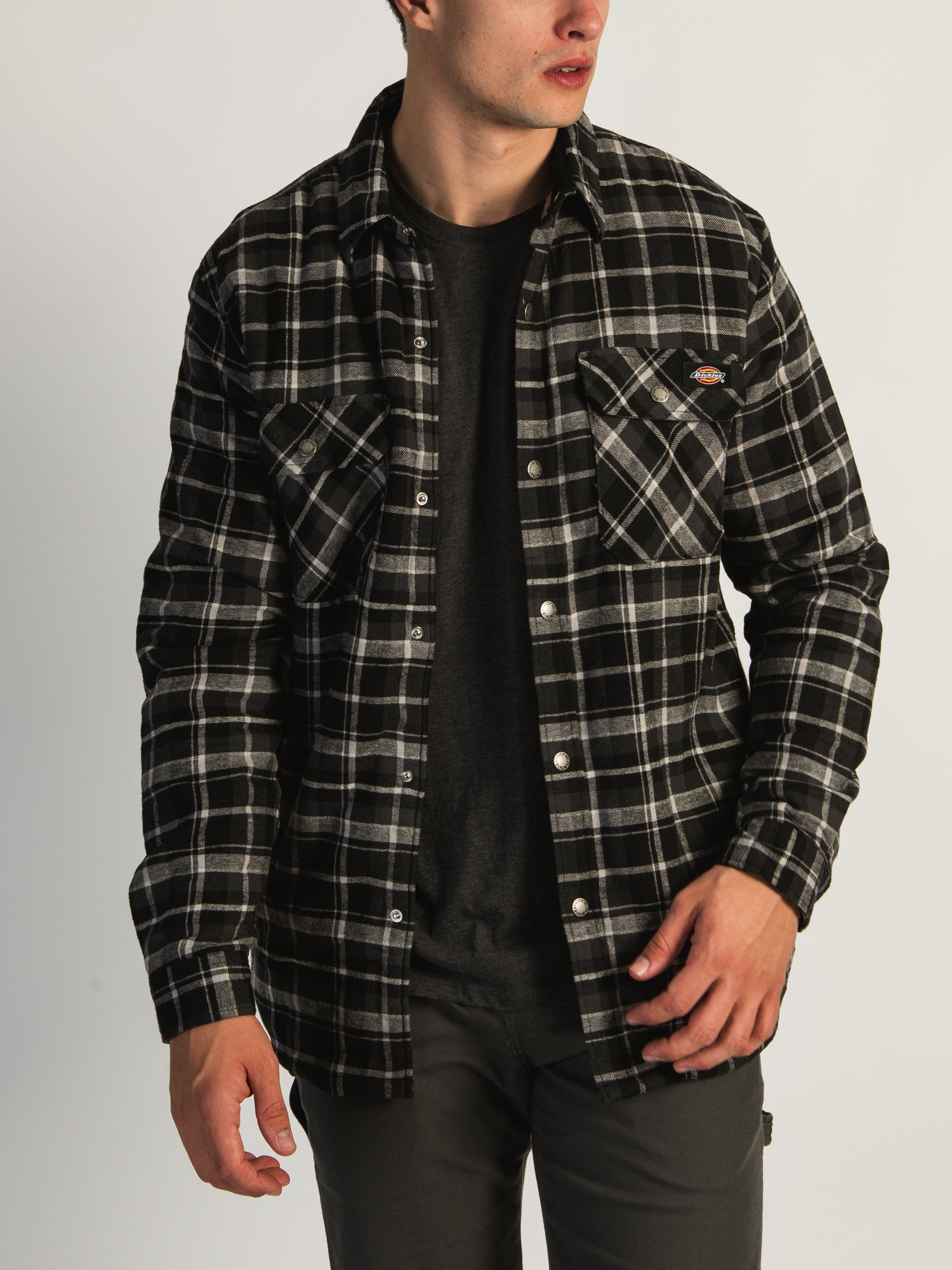 Dickies insulated hot sale flannel shirt