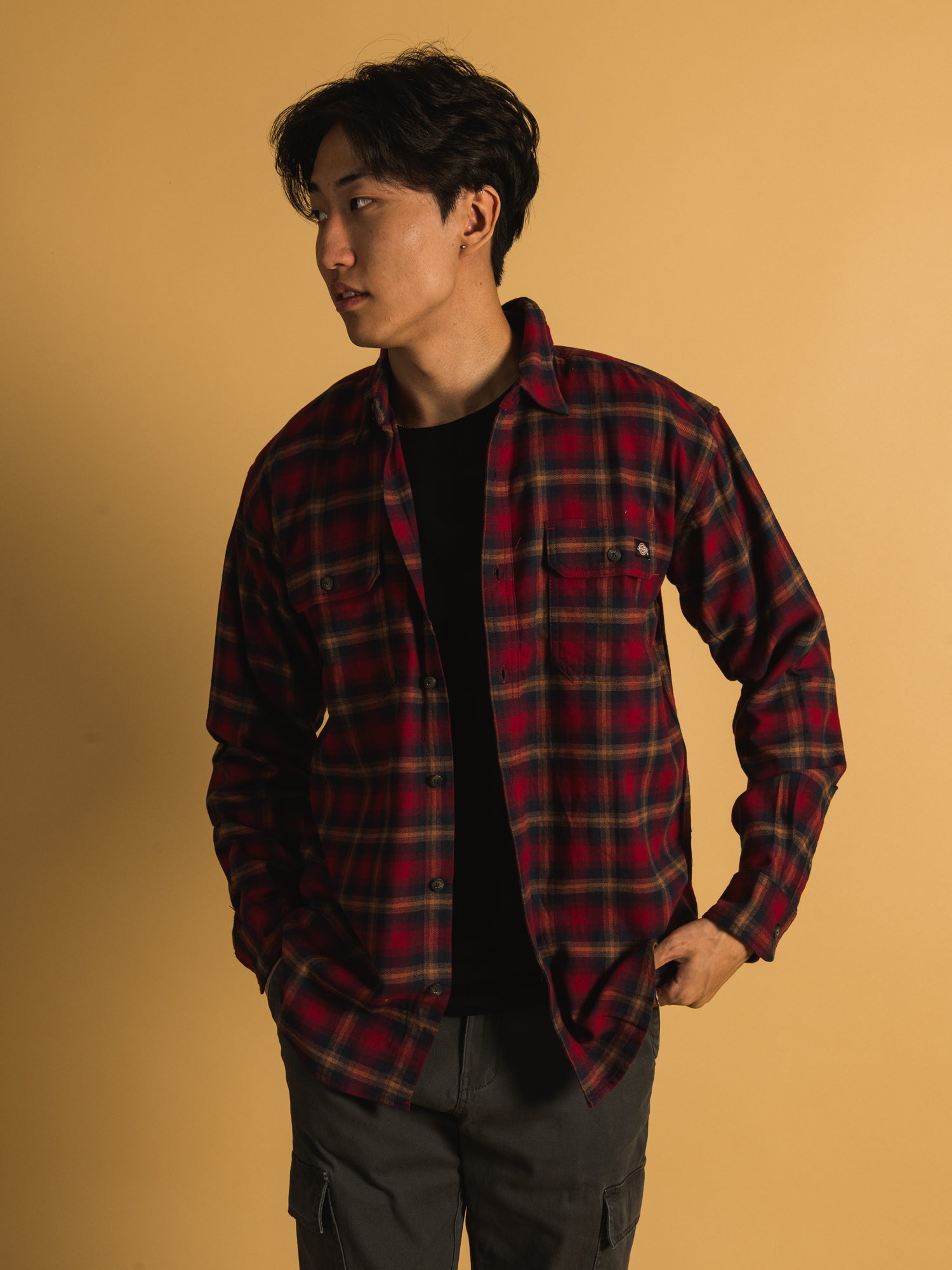 DICKIES FLEX LONG SLEEVE FLANNEL - CLEARANCE
