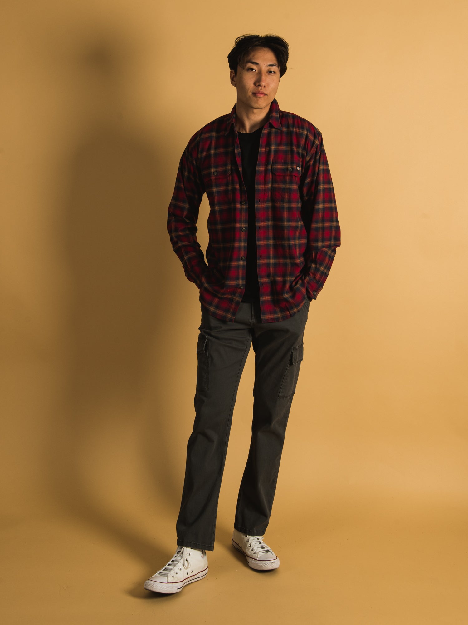 DICKIES FLEX LONG SLEEVE FLANNEL - CLEARANCE