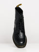 DR MARTENS MENS DR MARTENS 1460 FLAMES SMOOTH BLACK BOOT - CLEARANCE - Boathouse