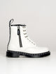 DR MARTENS WOMENS DR MARTENS 1460 ZIP HARDWARE SMOOTH BOOT - CLEARANCE - Boathouse