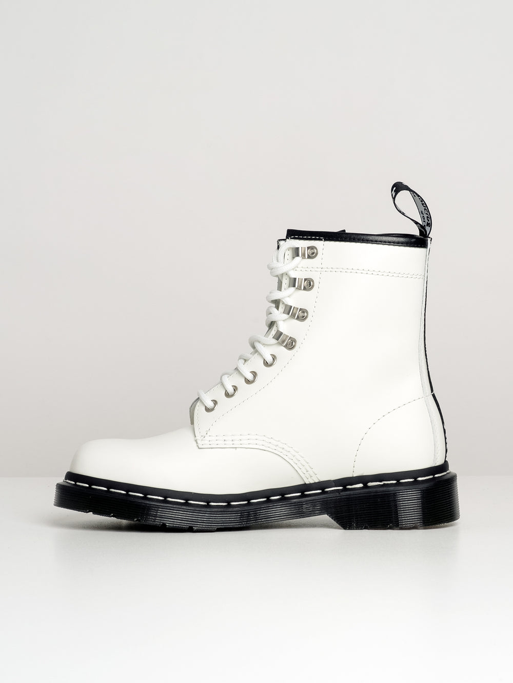 WOMENS DR MARTENS 1460 ZIP HARDWARE SMOOTH BOOT - CLEARANCE