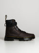 DR MARTENS MENS DR MARTENS COMBS TECH LEATHER CRAZY HORSE BOOTS - CLEARANCE - Boathouse