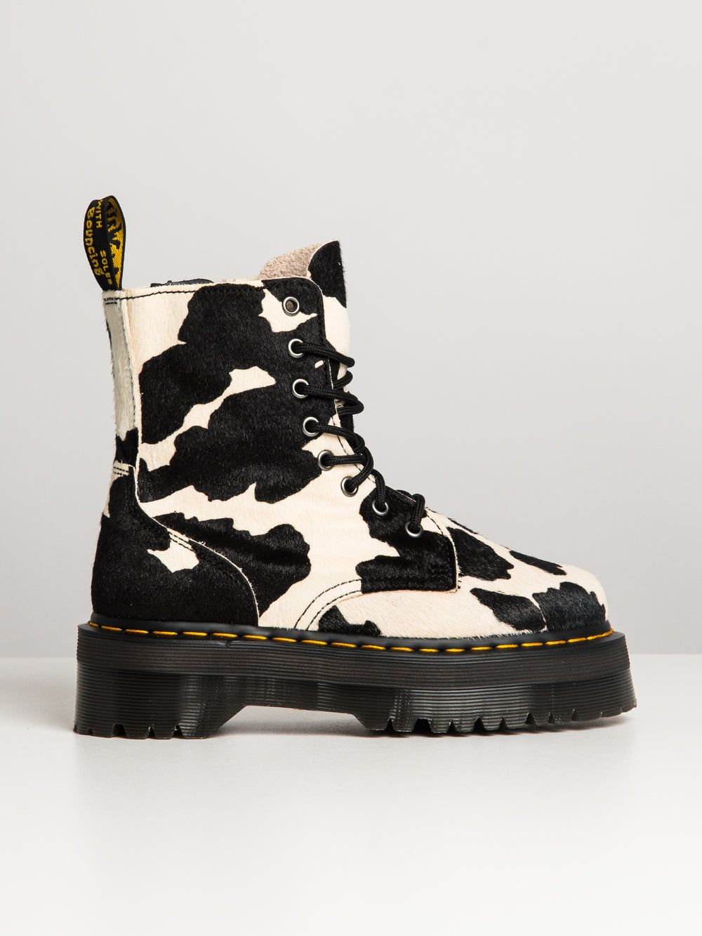 BOTTINES JADON COW PRINT HAIR ON