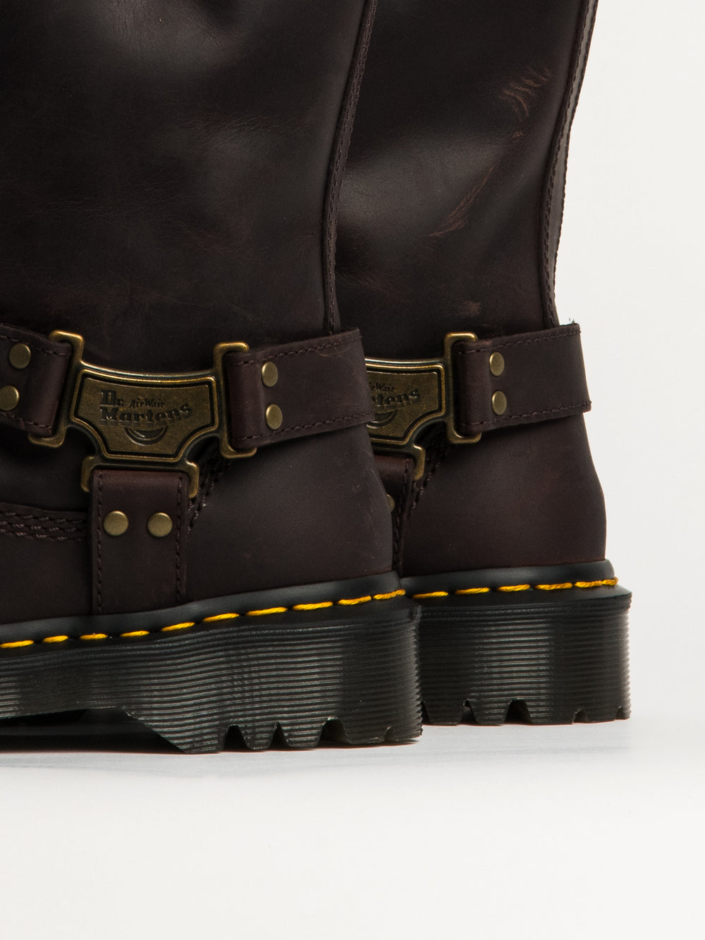 WOMENS DR MARTENS ANISTONE HI BOOT - BROWN