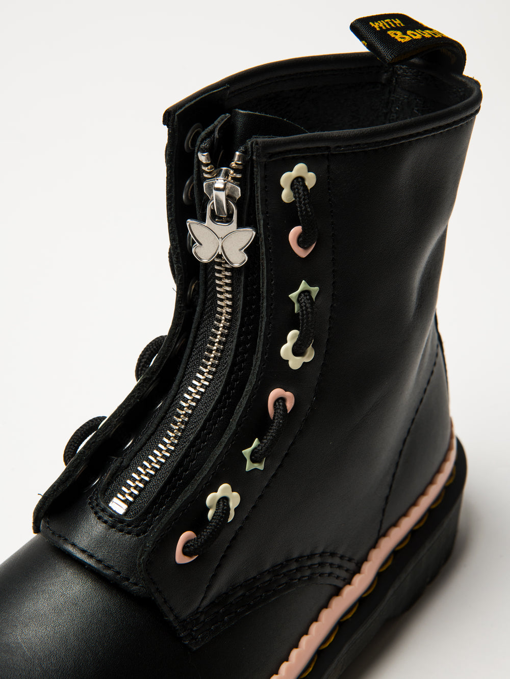 Black Leather Boots Dr Martens Pascal Front Zip 39 Dr Martens 1460