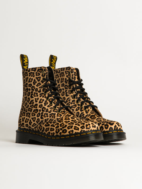 WOMENS DR MARTENS 1460 MINI LEOPARD SPOT BOOT