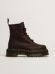 WOMENS DR MARTENS JADON FLORAL DEBOSS CRAZY HORSE BOOT - RED