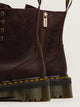 WOMENS DR MARTENS JADON FLORAL DEBOSS CRAZY HORSE BOOT - RED