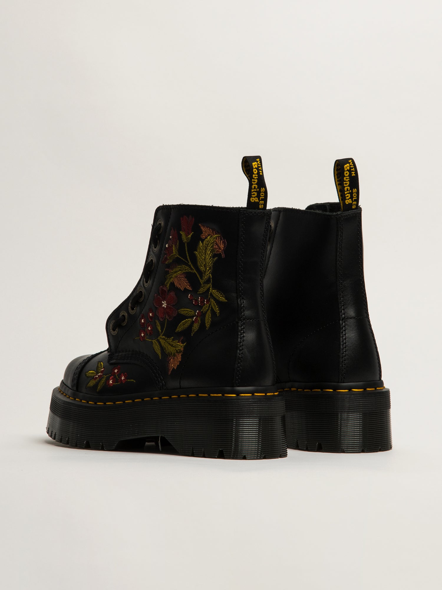 DR MARTENS SINCLAIR BOTTE WANAMA FLEURIE D'AUTOMNE - NOIR