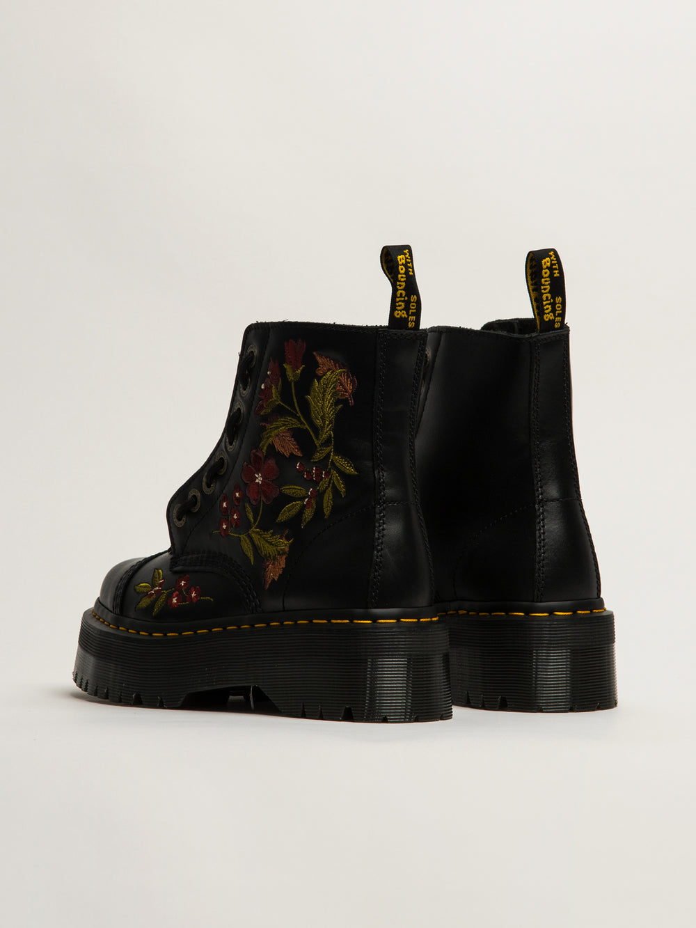 DR MARTENS SINCLAIR AUTUMN FLORAL WANAMA BOOT - BLACK