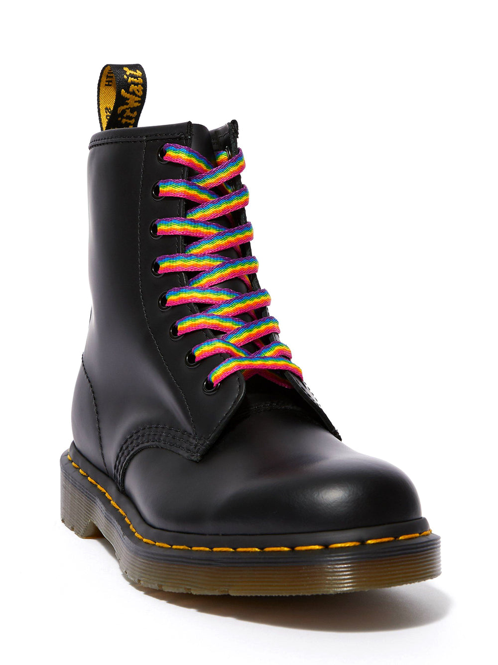 DR MARTENS FLAT LACE - RAINBOW