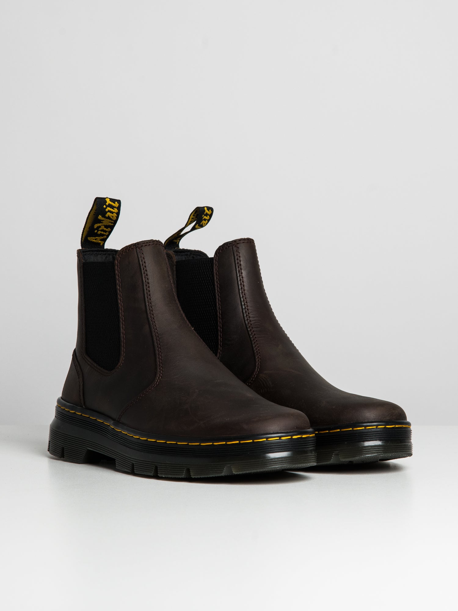 Brown slip hotsell on doc martens