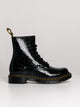 DR MARTENS WOMENS DR MARTENS 1460 PATENT EMBOSS LEATHER PLATFORM BOOT - CLEARANCE - Boathouse