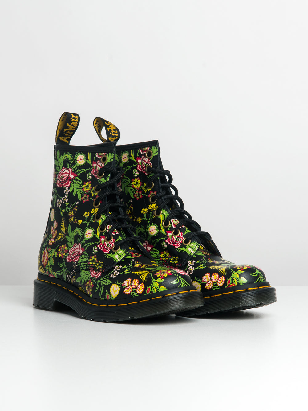 WOMENS DR MARTENS 1460 BLOOM MID CALF BOOTS - CLEARANCE