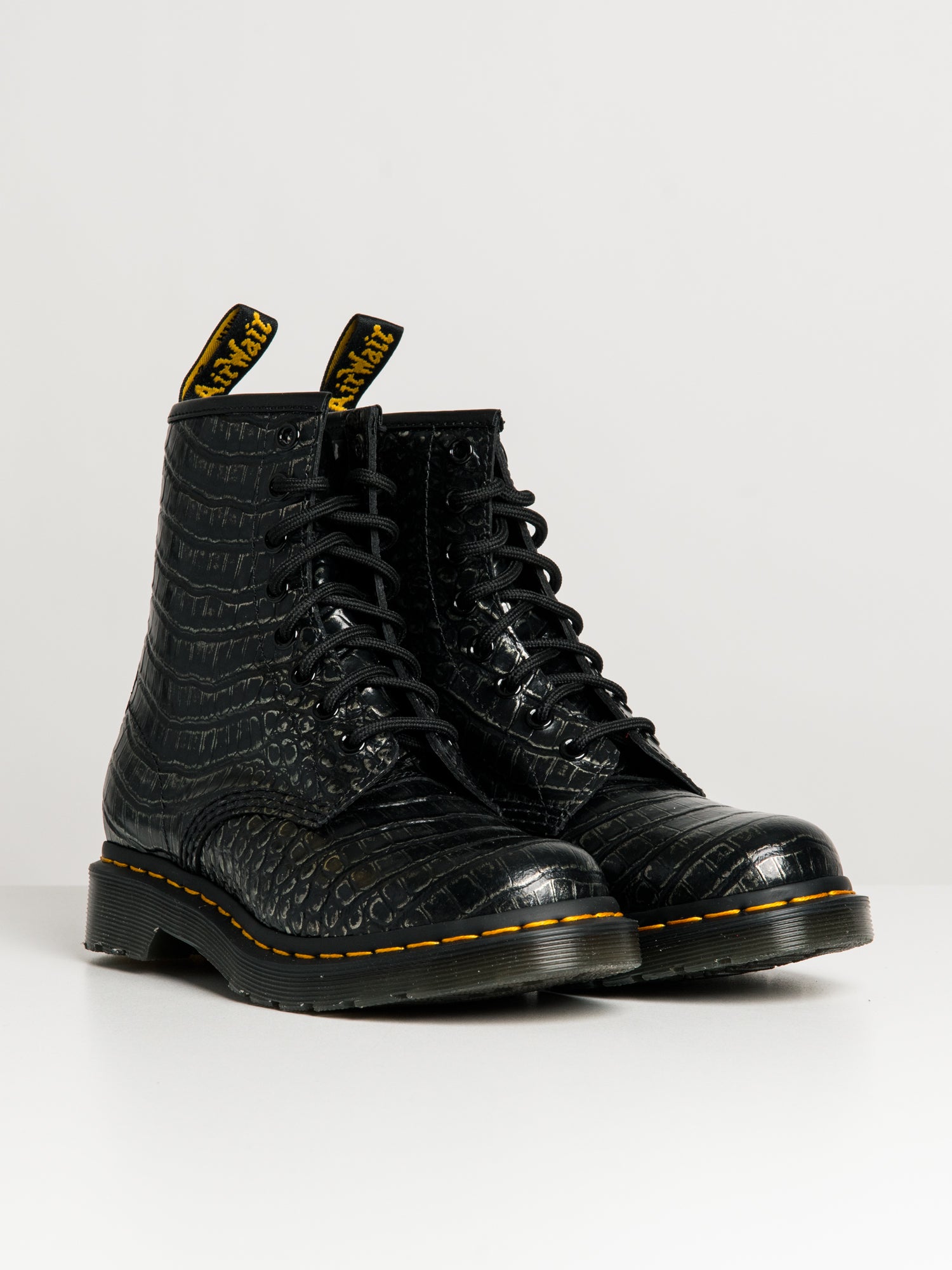 Dr martens deals croc black