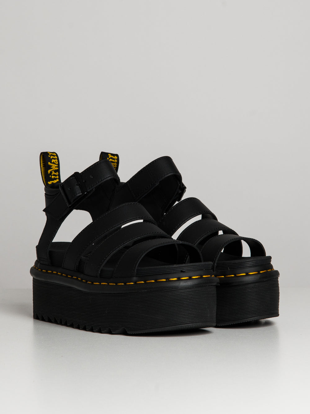 WOMENS DR MARTENS BLAIRE QUAD PLATFORM LEATHER SANDALS