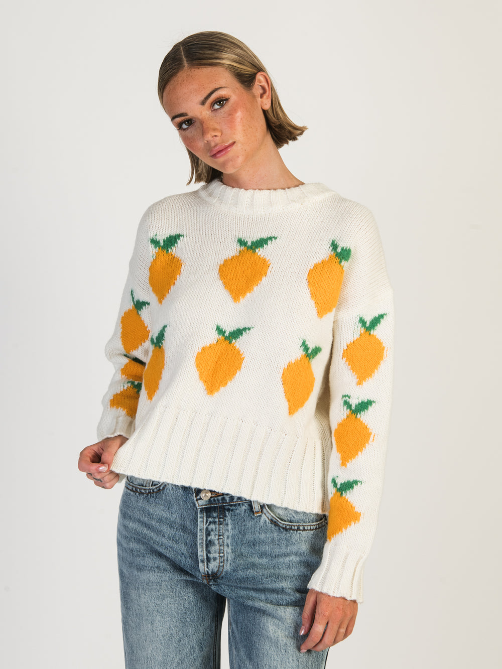 Fruity sweater, Lemon knit sweater