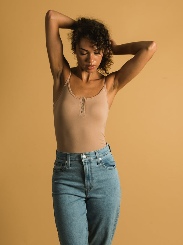 DYNAMIC SKINNY STRAP SNAP BODYSUIT  - CLEARANCE