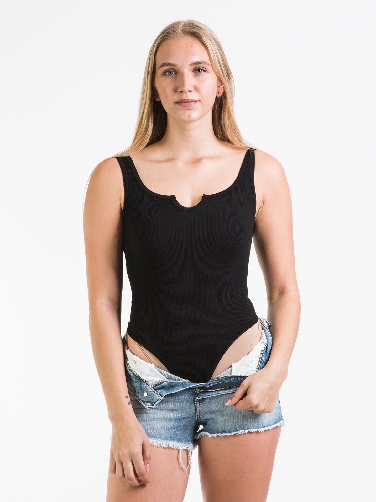 DYNAMIC SPLIT HEM BODYSUIT - CLEARANCE