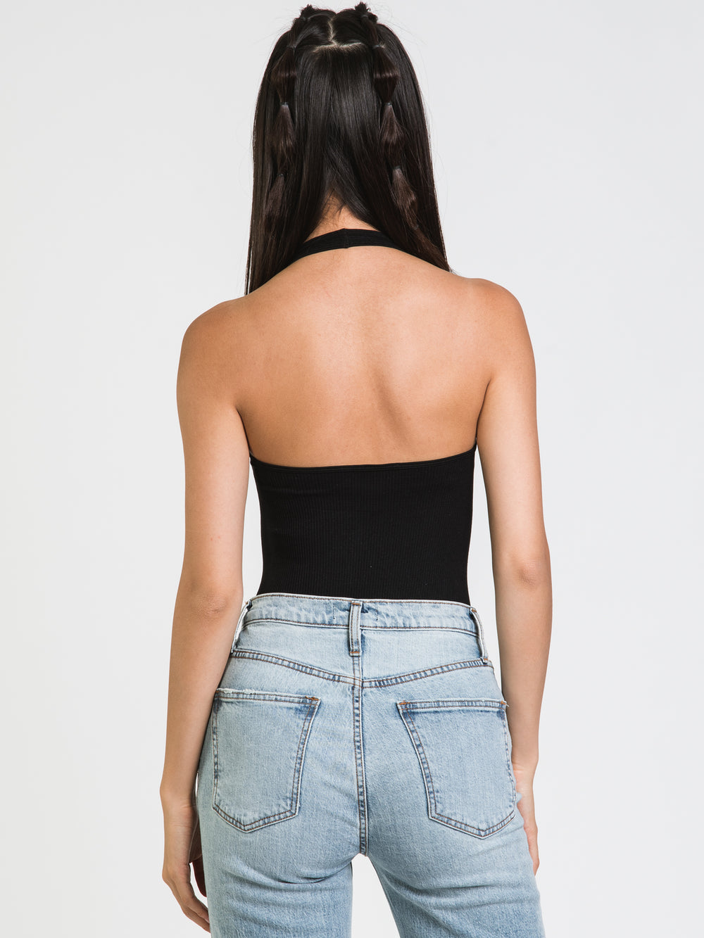 DYNAMIC HALTER V PLUNGE BODYSUIT - CLEARANCE