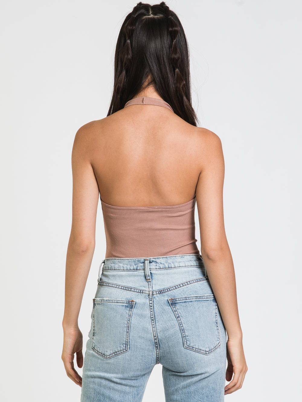 DYNAMIC HALTER V PLUNGE BODYSUIT - CLEARANCE