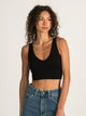 DYNAMIC DYNAMIC DEEP V CROP RIBBED BRALETTE  - CLEARANCE - Boathouse