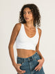 DYNAMIC DYNAMIC DEEP V CROP RIBBED BRALETTE  - CLEARANCE - Boathouse