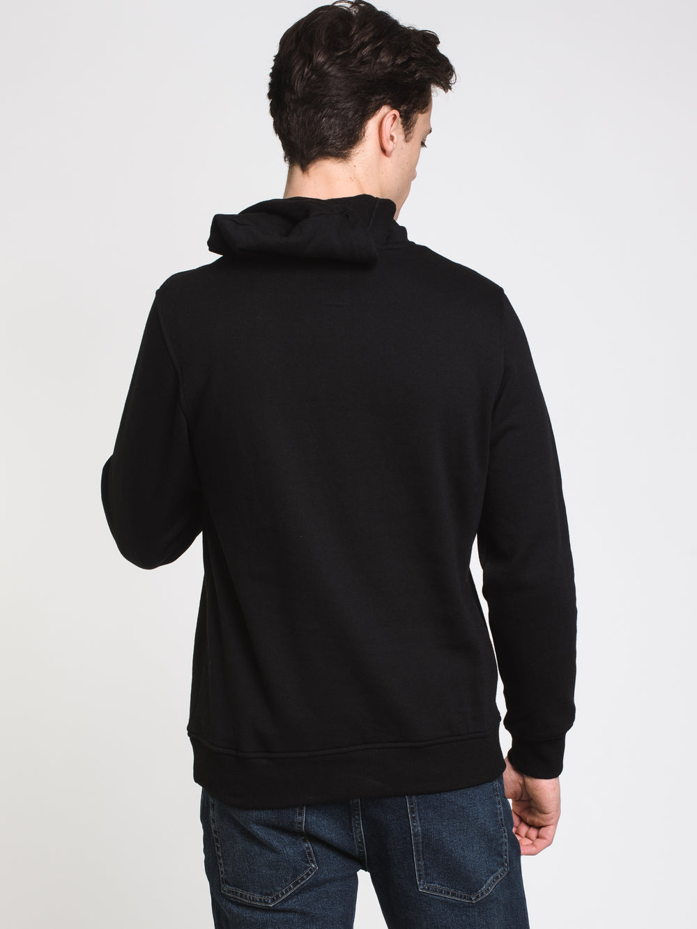 MENS LEAGUE PULLOVER HOODIE - BLACK - CLEARANCE