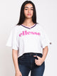 ELLESSE WOMENS SIUMA SLOUCH SHORT SLEEVE CROP TEE - CLEARANCE - Boathouse