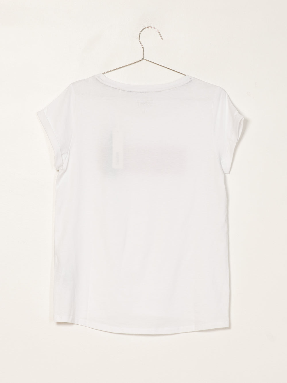 WOMENS BOX LOGO S/S TEE - WHITE - CLEARANCE