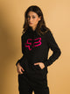 FOX FOX BOUNDARY PULLOVER FLEECE - BLACK/PINK - CLEARANCE - Boathouse