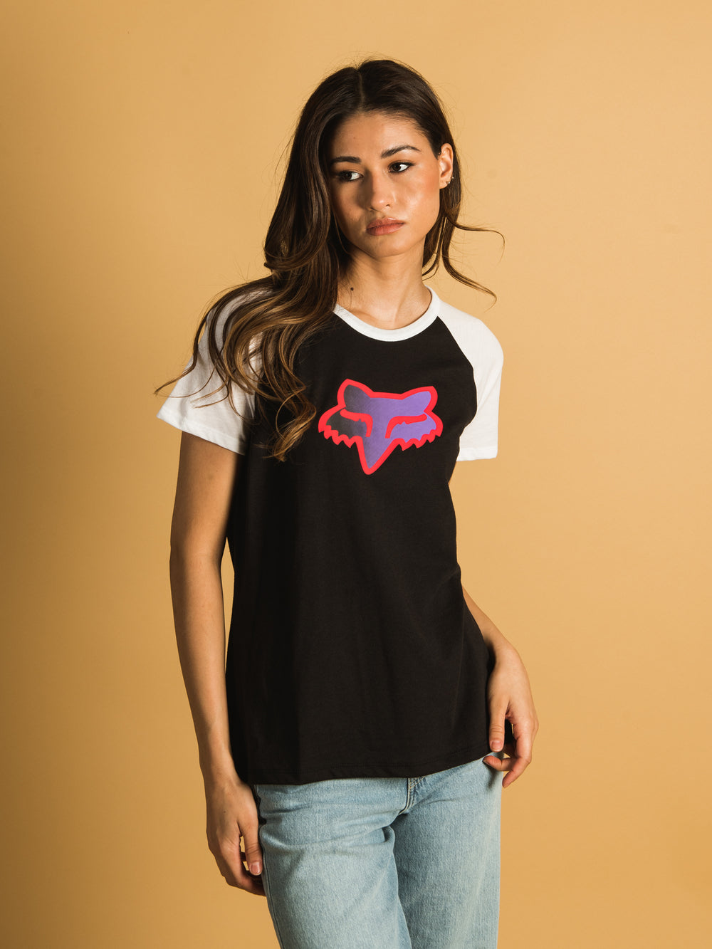 FOX SHORT SLEEVE RAGLAN TEE - CLEARANCE