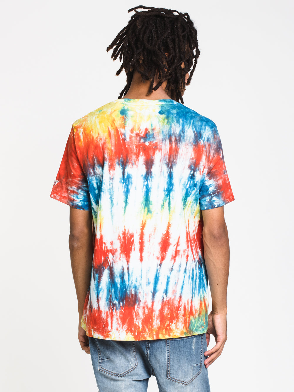 MENS GUESS MULTI TIE DYE S/S T - CLEARANCE