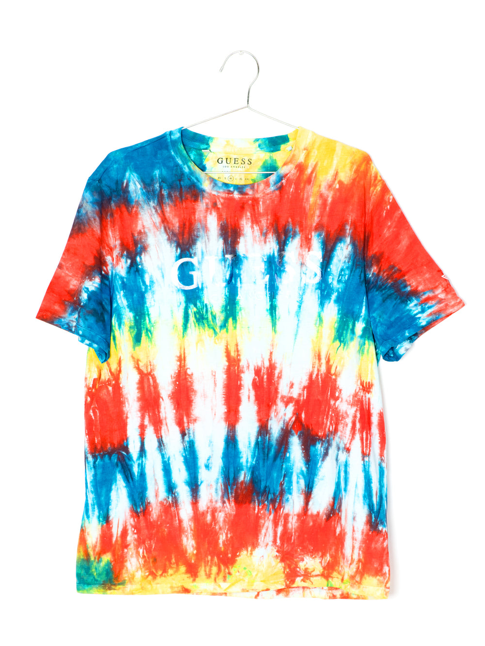 MENS GUESS MULTI TIE DYE S/S T - CLEARANCE