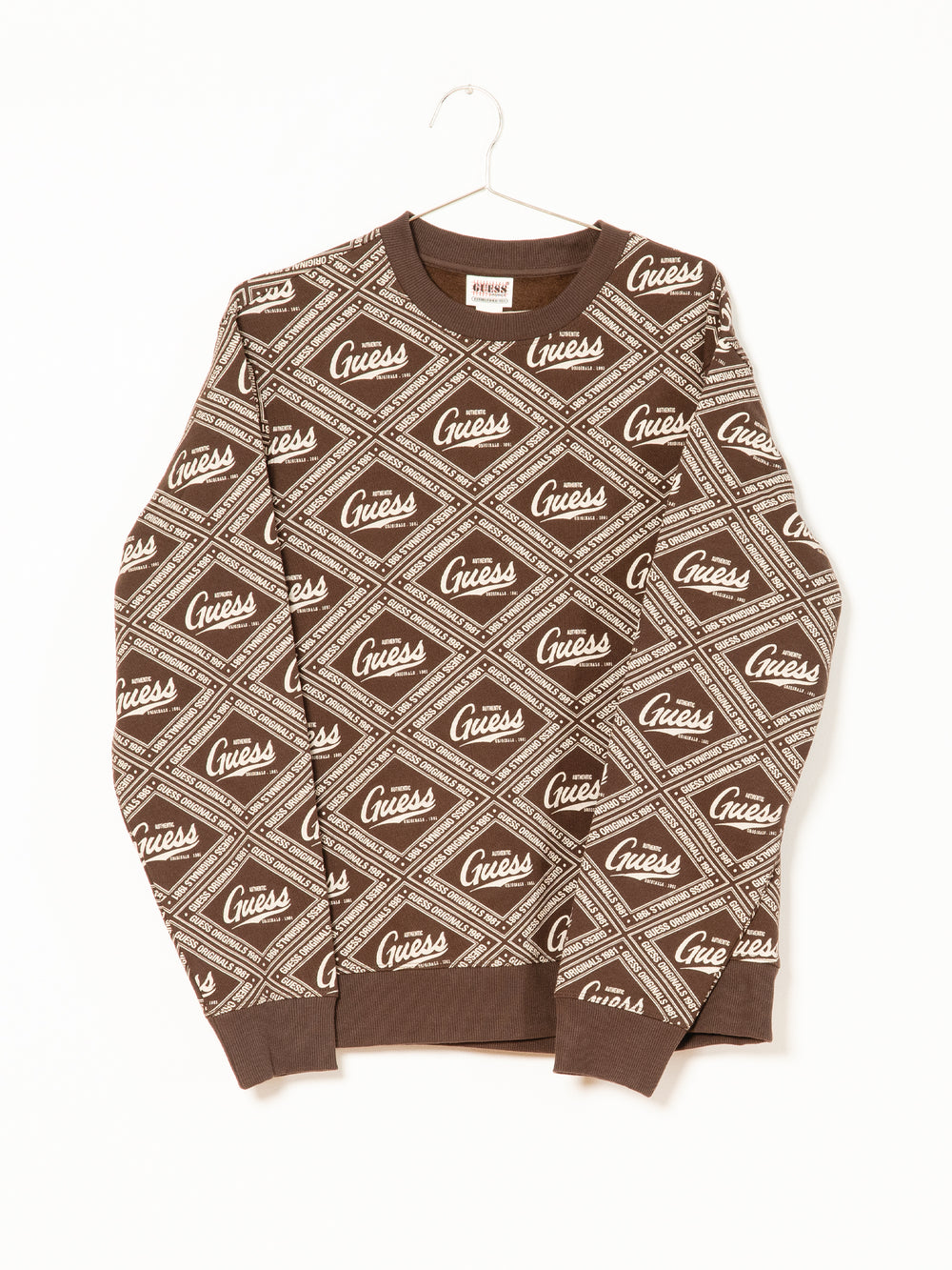 GUESS ELIJAH PRINTED CREWNECK - CLEARANCE