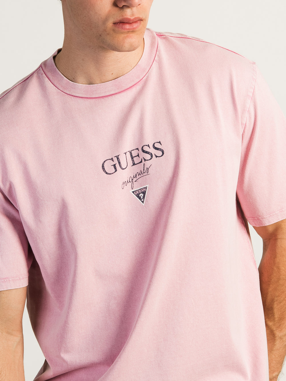 GUESS PRINTED BAKER LOGO T-SHIRT