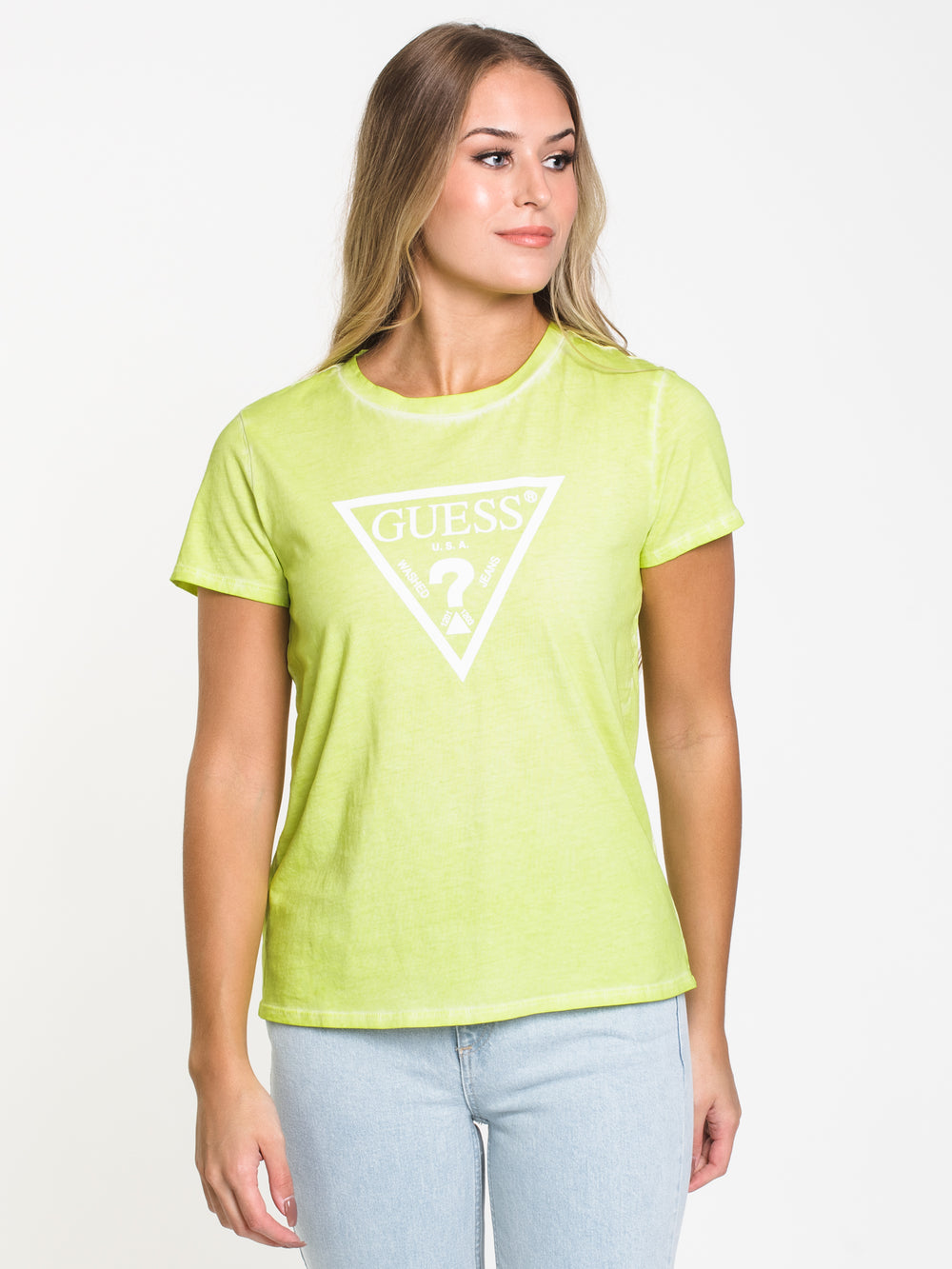 GUESS EASY TEE NEON SHORT SLEEVE TEE  - CLEARANCE